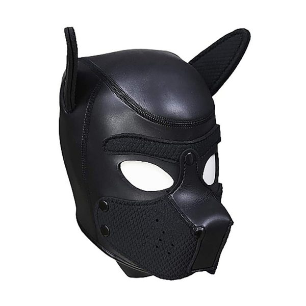 Ouch! Puppy Play Neoprene Puppy Hood Black - Image 4