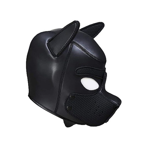 Ouch! Puppy Play Neoprene Puppy Hood Black - Image 5