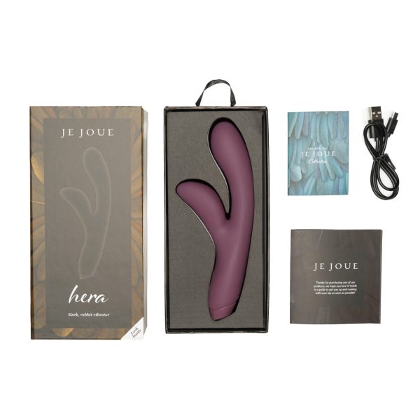 Je Joue Hera Rechargeable Silicone Rabbit Vibrator Purple - Image 7