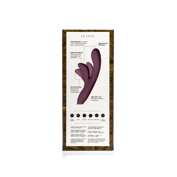 Je Joue Hera Rechargeable Silicone Rabbit Vibrator Purple - Image 8