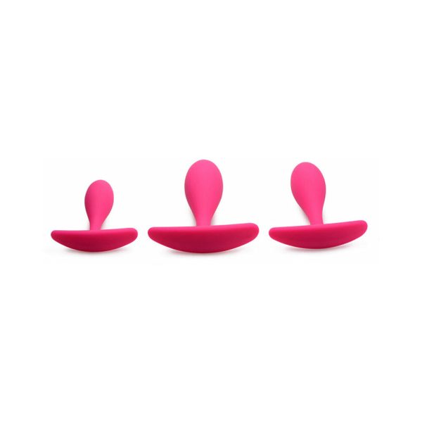Curve Toys Gossip Rump Bumpers 3-Piece Silicone Anal Training Set Magenta - Image 3
