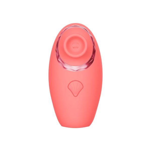 Luv Inc Tv11 Triple-Action Clitoral Vibrator Rechargeable Silicone 3-in-1 Stimulator Coral - Image 2