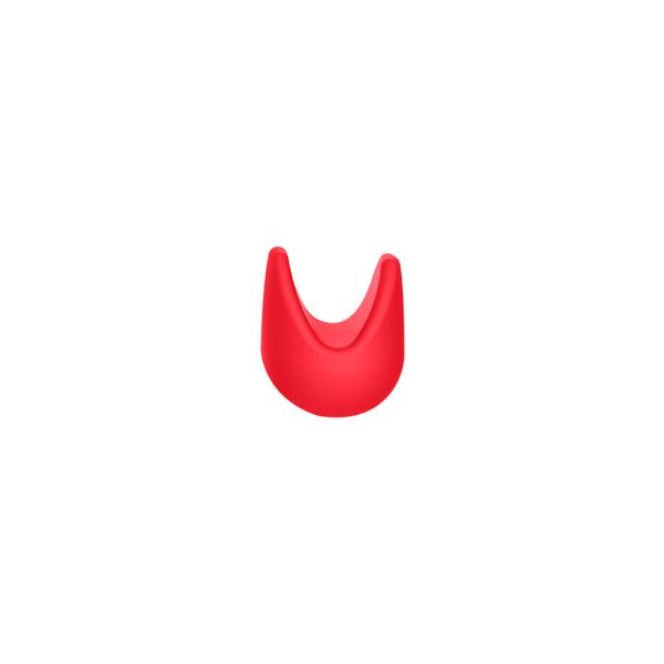 Luv Inc Op10 Orgasm Pen Rechargeable Pinpoint Vibrator with 3 Attachments Red - Image 4