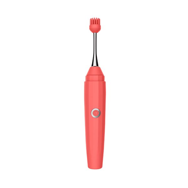 Luv Inc Op10 Orgasm Pen Rechargeable Pinpoint Vibrator with 3 Attachments Coral - Image 3