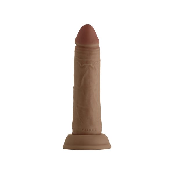 Shaft Model J: 6.5 in. Dual Density Silicone Dildo Oak - Image 2