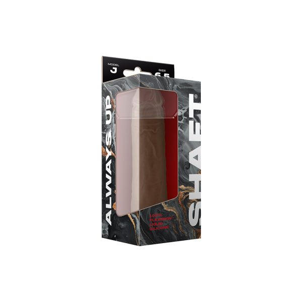Shaft Model J: 6.5 in. Dual Density Silicone Dildo Oak - Image 4