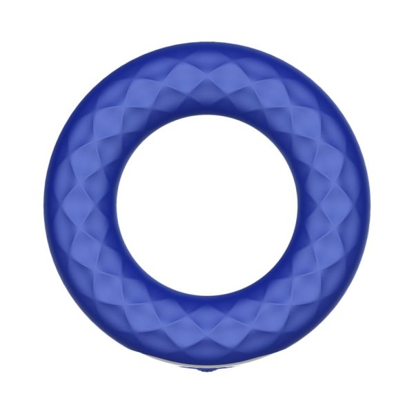 Forto F-15 Rechargeable Silicone Vibrating Cockring Blue - Image 2