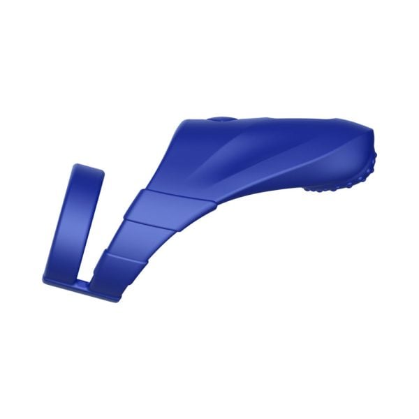 Forto F-48 Rechargeable Silicone Perineum Vibrating Double Cockring Blue - Image 10