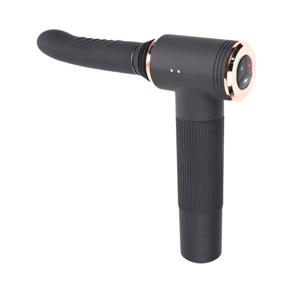 Evolved Too Hot To Handle Rechargeable Silicone Thrusting Sex Machine Black - Image 3