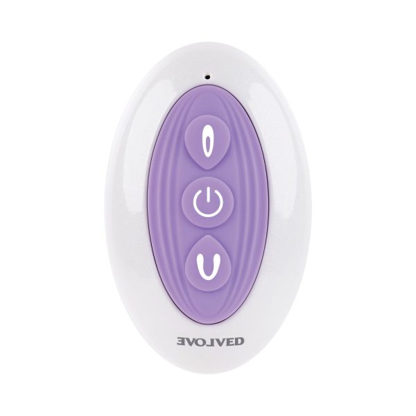 Evolved Petite Tickler Rechargeable Remote-Controlled Silicone Dual Stimulator Purple - Image 3