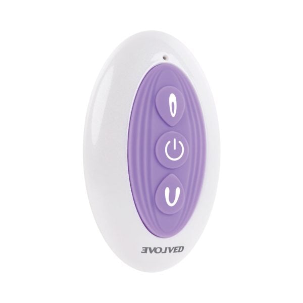 Evolved Petite Tickler Rechargeable Remote-Controlled Silicone Dual Stimulator Purple - Image 4