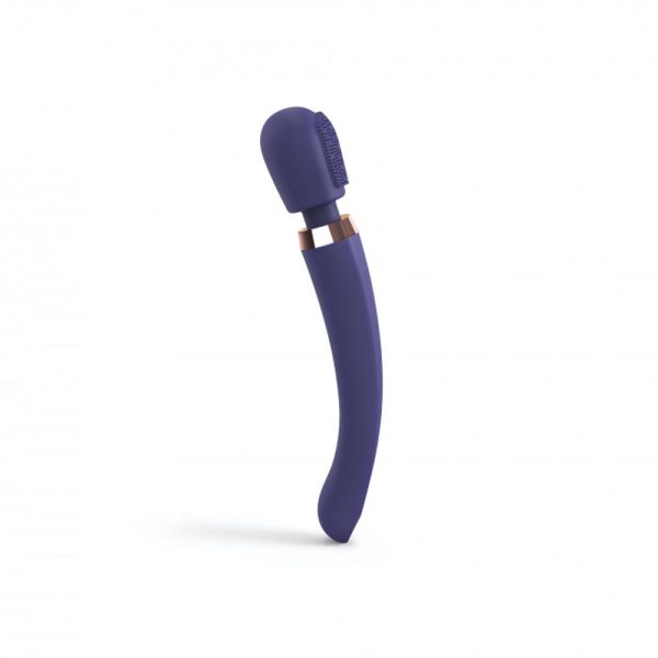Love to Love Brush Crush Rechargeable Textured Head Wand Vibrator Midnight Indigo - Image 8