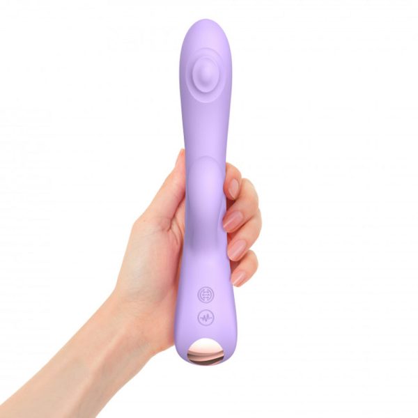 Love to Love Bunny & Clyde Rechargeable Tapping Rabbit Silicone Vibrator Viva Mauve - Image 5