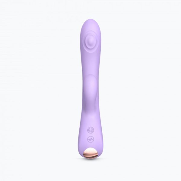 Love to Love Bunny & Clyde Rechargeable Tapping Rabbit Silicone Vibrator Viva Mauve - Image 7