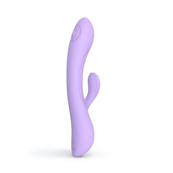 Love to Love Bunny & Clyde Rechargeable Tapping Rabbit Silicone Vibrator Viva Mauve - Image 10