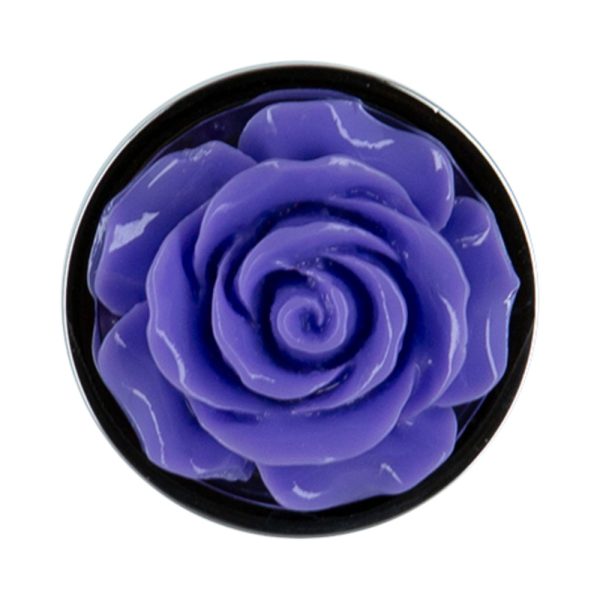 Lux Active Rose Metal Butt Plug 3 in. Purple - Image 7