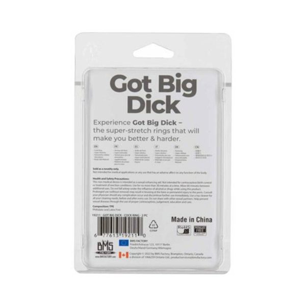 Powerbullet Got Big Dick Super-Stretch Cockrings 2-Pack Smoke - Image 8