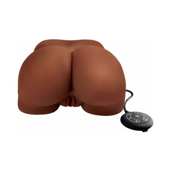 PDX Elite Milk Me Silly Remote-Controlled Vibrating Rotating Dual-Entry Mega Masturbator Brown - Image 2