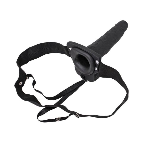 Erection Assistant Hollow Strap-On Vibrating 6 in. Black - Image 4