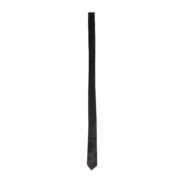 Ouch! Black & White Satin Bondage Tie Black - Image 3