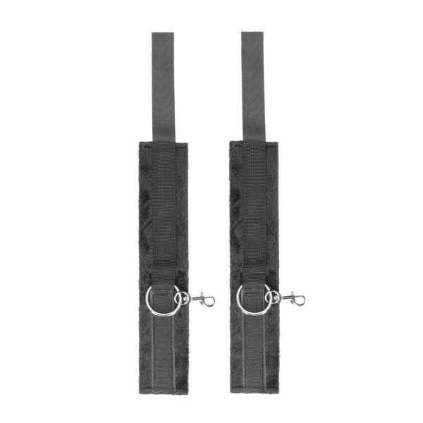Ouch! Black & White Velcro Hogtie With Hand & Ankle Cuffs Black - Image 5