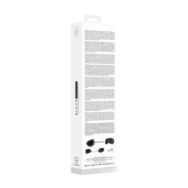 Ouch! Black & White Introductory Bondage Kit #2 Black - Image 5