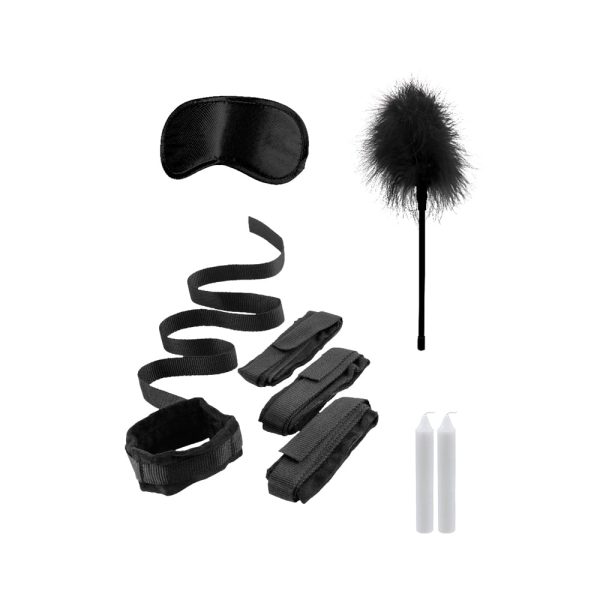 Ouch! Black & White Bed Bindings Restraint Kit Black - Image 2