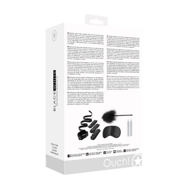 Ouch! Black & White Bed Bindings Restraint Kit Black - Image 5