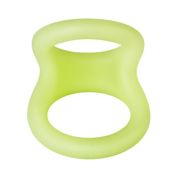 Forto F-22 Liquid Silicone Cock & Ball D-Ring Medium Glow - Image 2