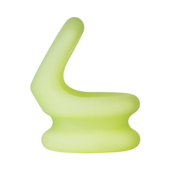 Forto F-20 Liquid Silicone Cockring & Ball Stretcher Large Glow - Image 4