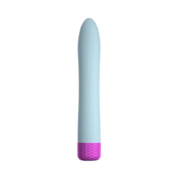 FemmeFunn Densa Bullet Rechargeable Dual Density Silicone Slimline Vibrator Light Blue - Image 2