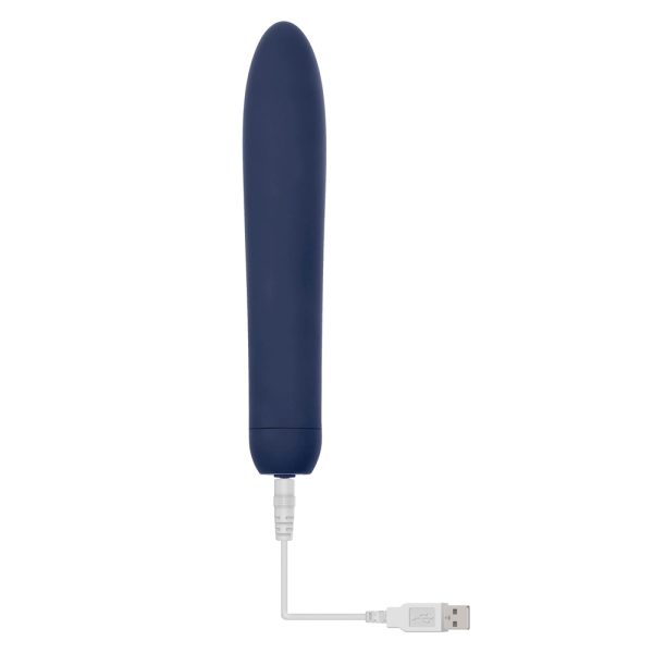 Evolved Straight Forward Rechargeable Sli mline Vibrator Blue - Image 4