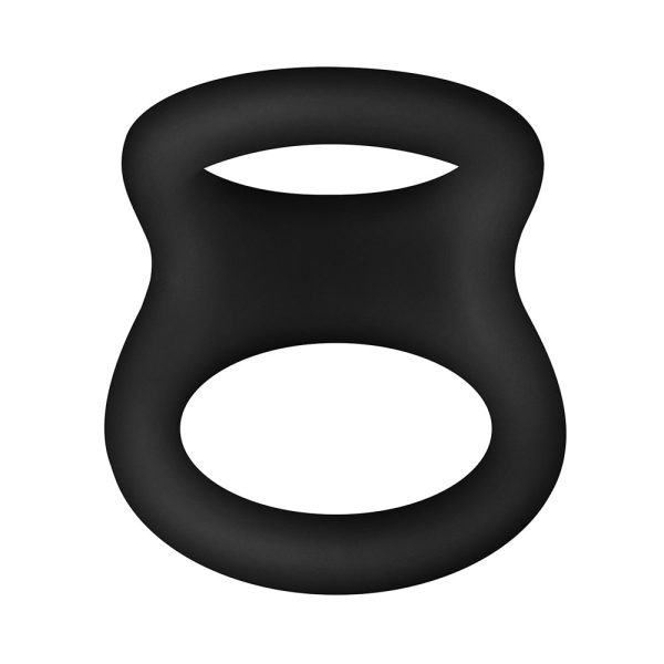 Forto F-22 Liquid Silicone Cock & Ball D-Ring Medium Black - Image 2
