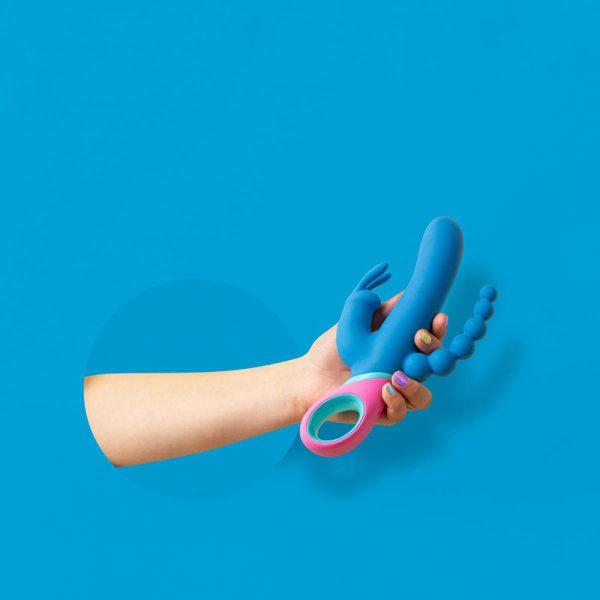 PMV20 Vice Double Vibrator Silicone Blue - Image 9