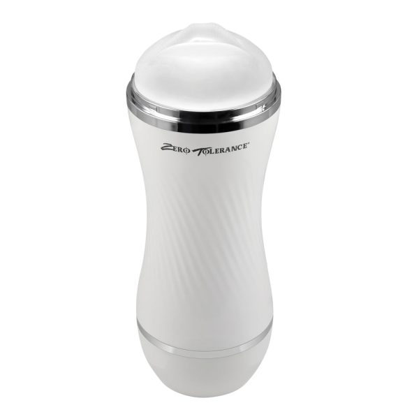 Zero Tolerance Double Dip Dual-Ended Realistic Stroker with Movie Download White - Image 5