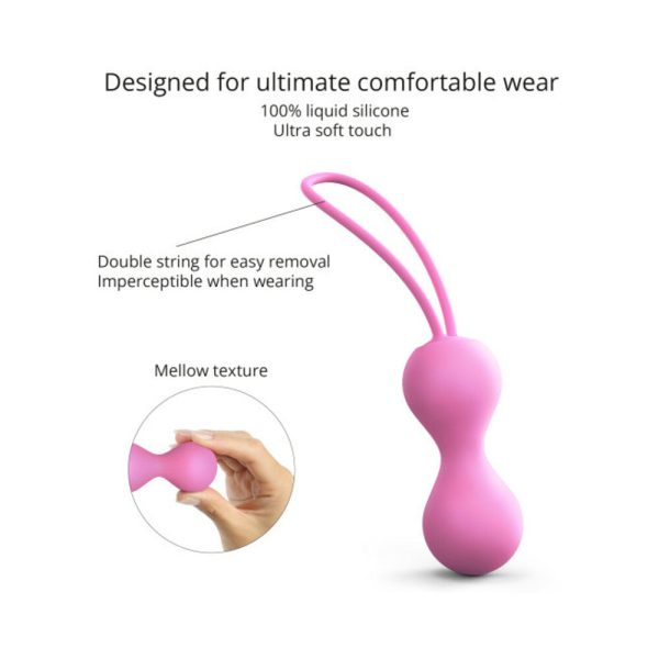 Love to Love Joia Silicone Kegel Balls Pink Passion - Image 4