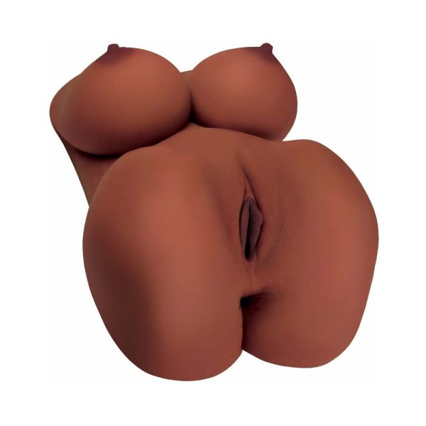 PDX Plus EZ Bang Torso Dual Entry Masturbator Brown - Image 2