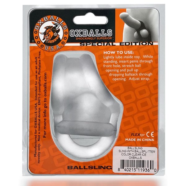 Oxballs Ballsling Ball-Split-Sling Clear Ice - Image 6