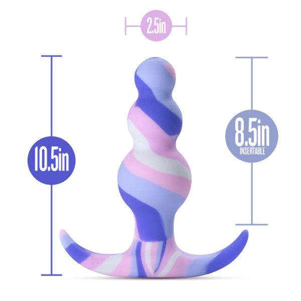 Blush Avant Twilight Silicone Anal Plug Blue - Image 6