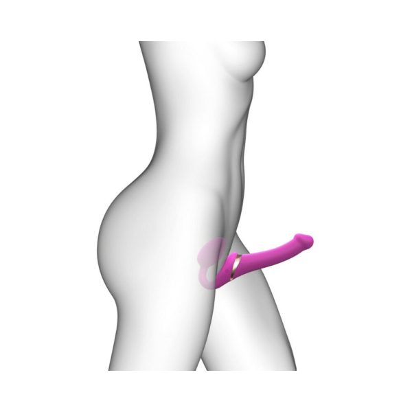 Strap-On-Me Rechargeable Remote-Controlled Multi Orgasm Bendable Strapless Strap-On Fuchsia XLarge - Image 3