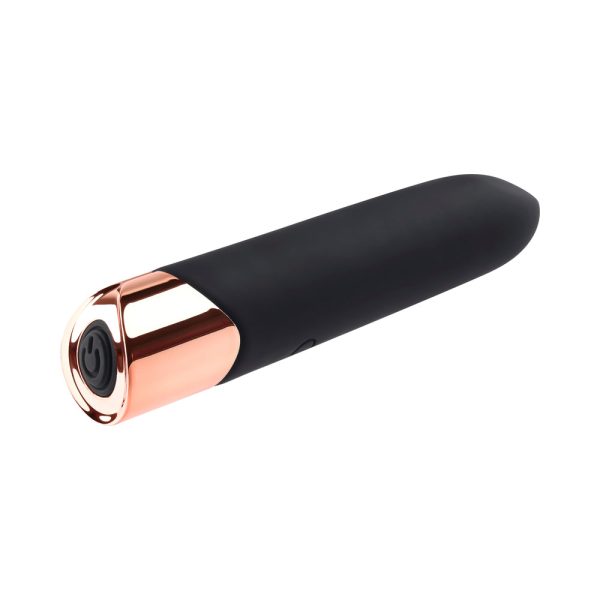 Gender X The Gold Standard Rechargeable Silicone Bullet Vibrator Black/Gold - Image 7