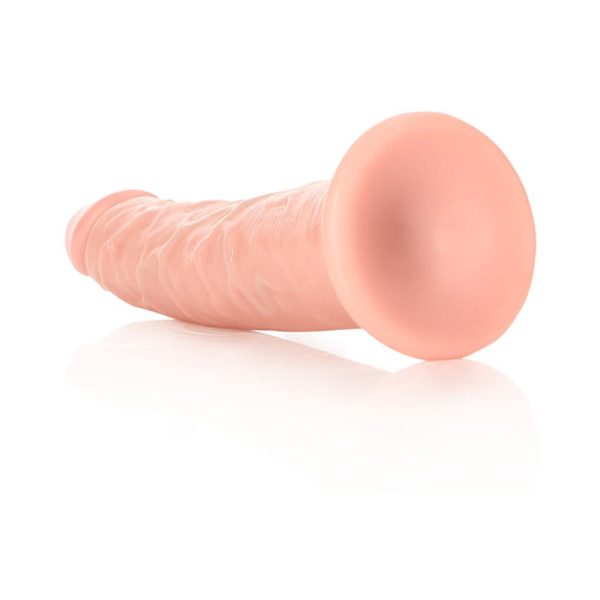 RealRock Realistic 6 in. Slim Dildo With Suction Cup Beige - Image 5