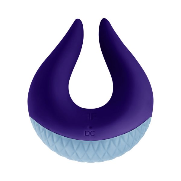FemmeFunn Volea Rechargeable Silicone Fluttering Tip Vibrator Dark Purple - Image 2