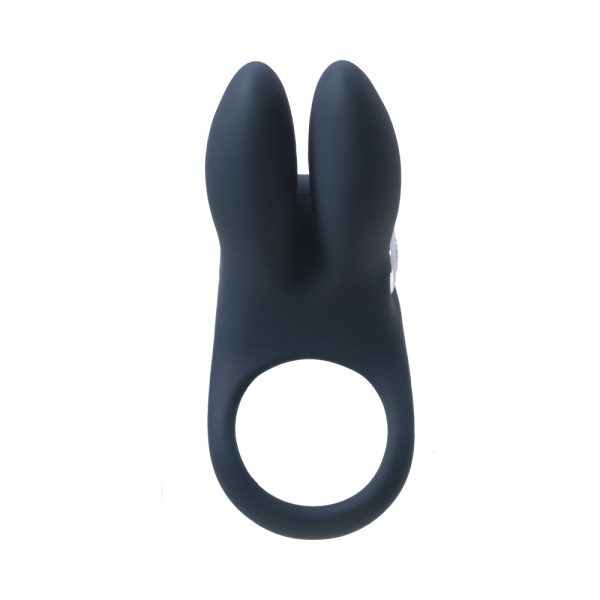 VeDO Sexy Bunny Rechargeable Vibrating C-Ring Black Pearl - Image 3