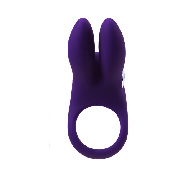 VeDO Sexy Bunny Rechargeable Vibrating C-Ring Deep Purple - Image 3