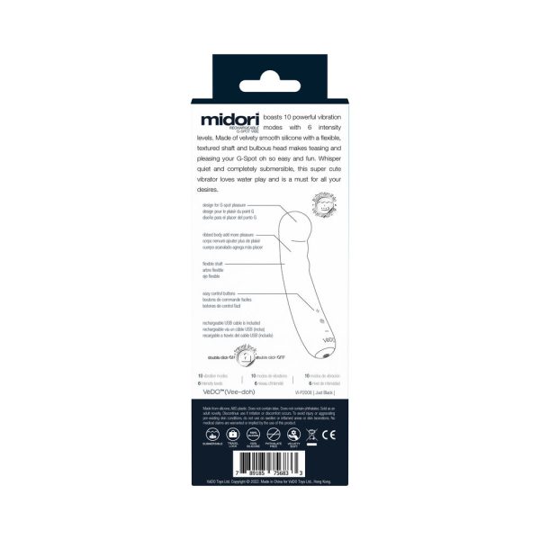VeDO Midori Rechargeable G-Spot Vibe Just Black - Image 8