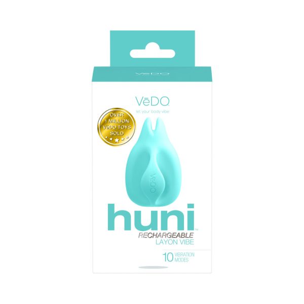 VeDO Huni Rechargeable Finger Vibe Tease Me Turquoise - Image 5