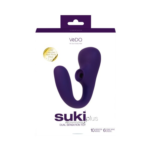 VeDO Suki Plus Rechargeable Dual Sonic Vibe Deep Purple - Image 5