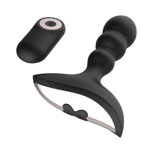 Gender Fluid Shake Rechargeable Remote-Controlled Silicone Anal Vibrator Black - Image 8