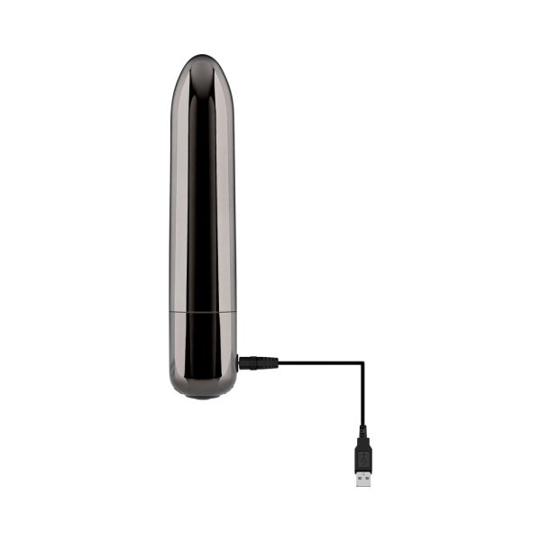 Evolved Real Simple Rechargeable Bullet Vibrator Black Chrome - Image 3